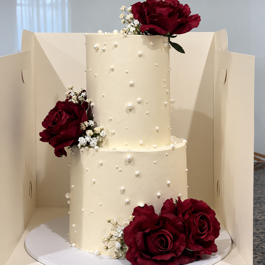 Rose Cascade Cake